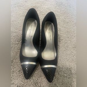 Christian Siriano Black/Silver heels size 8.5